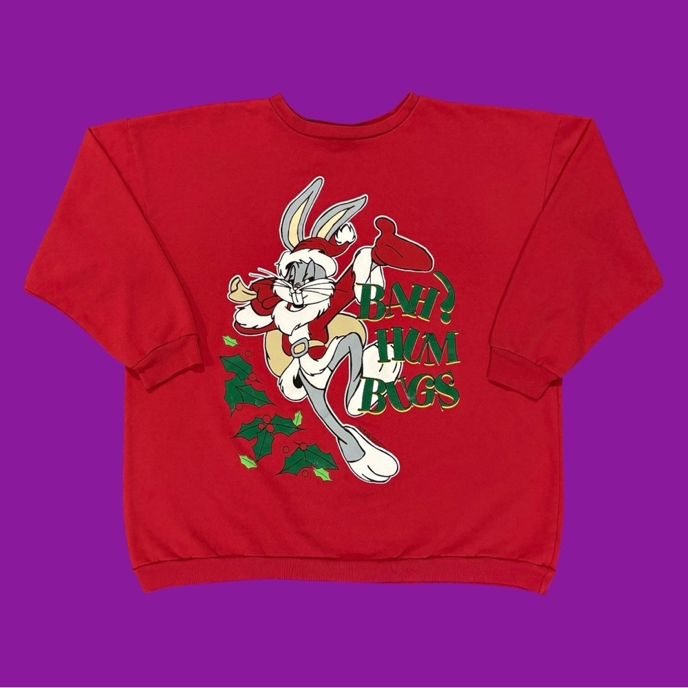 90s Bugs Bunny “Bah Hum Bugs” Crewneck Sweatshirt